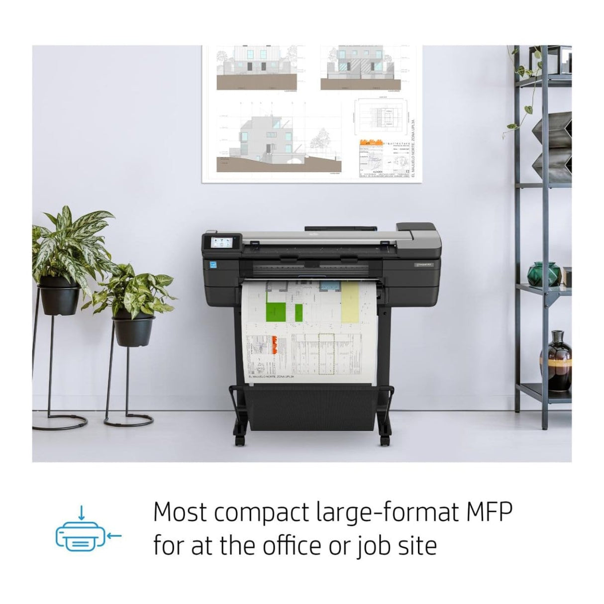 HP Designjet T830 24 Large Format Printer Wi-Fi Inkjet Colour 2400 x 1200 DPI Ethernet LAN