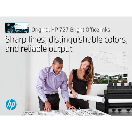 HP 727 DesignJet Cyan High Yield Ink Cartridge Original F9J76A Single-pack