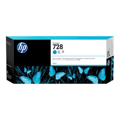 HP 728 DesignJet Cyan High Yield Ink Cartridge Original F9K17A Single-pack