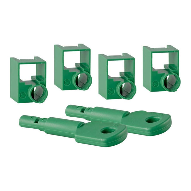 LinkQnet 4-piece Cable Lock Green FA-5092 81350920032