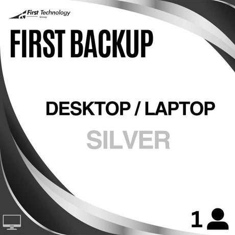 FirstBackup Desktop / Laptop Silver - Annual Commitment