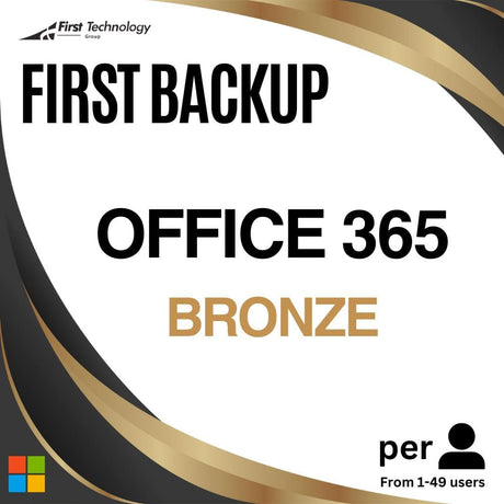 FirstBackup Office 365 Bronze Per User (1-49 Users) - Annual Commitment