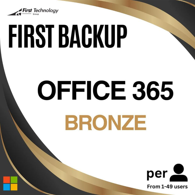 FirstBackup Office 365 Bronze Per User (1-49 Users) - Annual Commitment
