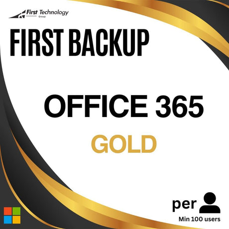 FirstBackup Office 365 Gold Per User (100+ Users) - Annual Commitment