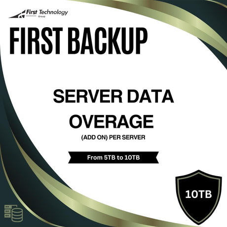 FirstBackup Server Data Overage (Add on) Total data - 5TB to 105TB - Annual Commitment