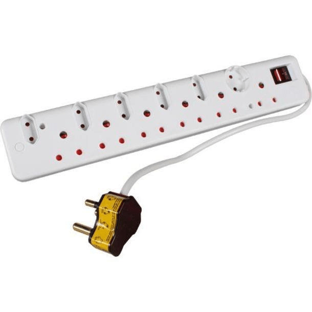 Ellies 12 Way Multi Plug with High Surge Protection FBWP5