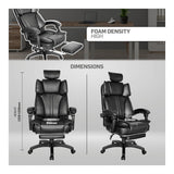 Everfurn Emperor High Back Office Chair with Footrest Black FD-OC-HB-58.1
