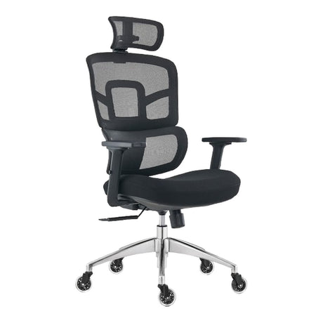 Everfurn Premium Graphite Ergo High Back Chair Black FD-OC-HB-70-BLK
