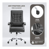 Everfurn Louis High Back Office Chair Coffee FD-OC-HB-83-BRWN