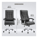 Everfurn Louis High Back Office Chair Coffee FD-OC-HB-83-BRWN