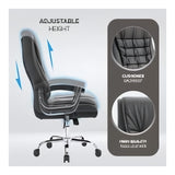 Everfurn Louis High Back Office Chair Coffee FD-OC-HB-83-BRWN