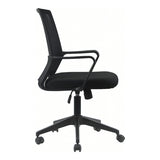 Everfurn Marine Mid-Back Office Chair - Black FD-OC-MB-78