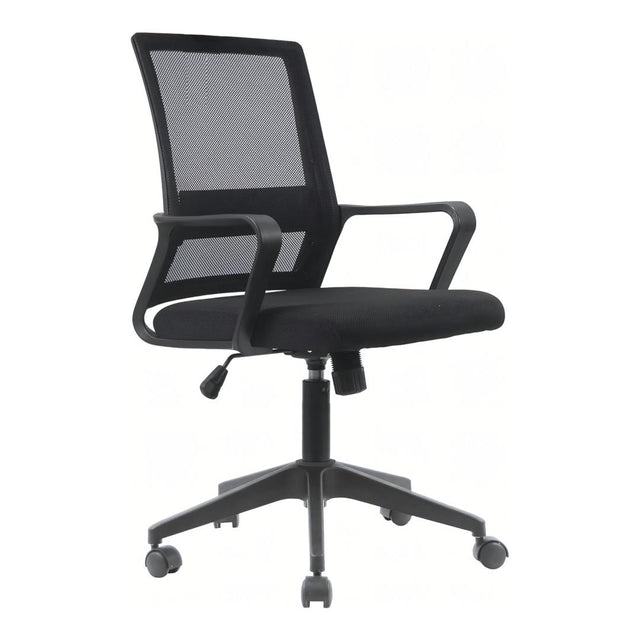 Everfurn Marine Mid-Back Office Chair - Black FD-OC-MB-78