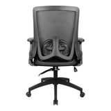 Everfurn Skye Mid Back Office Chair - Black FD-OC-MB-88-BLK