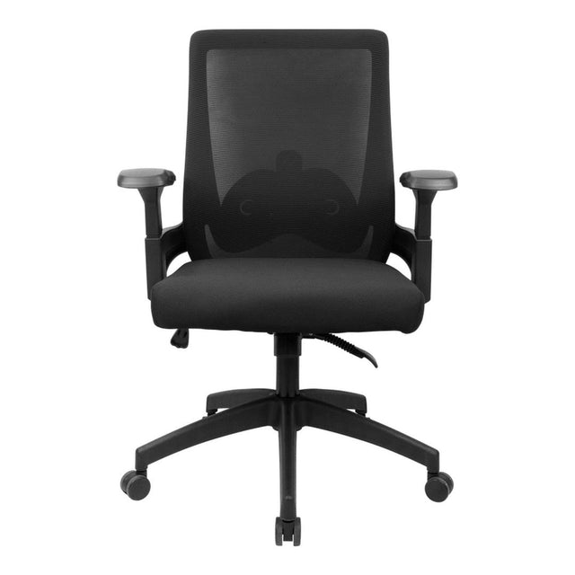 Everfurn Skye Mid Back Office Chair - Black FD-OC-MB-88-BLK