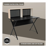 Everfurn Corin Office Desk Black FD-OD-23