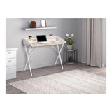 Everfurn Atlantis Home and Office Desk Oak and White FD-OD-94