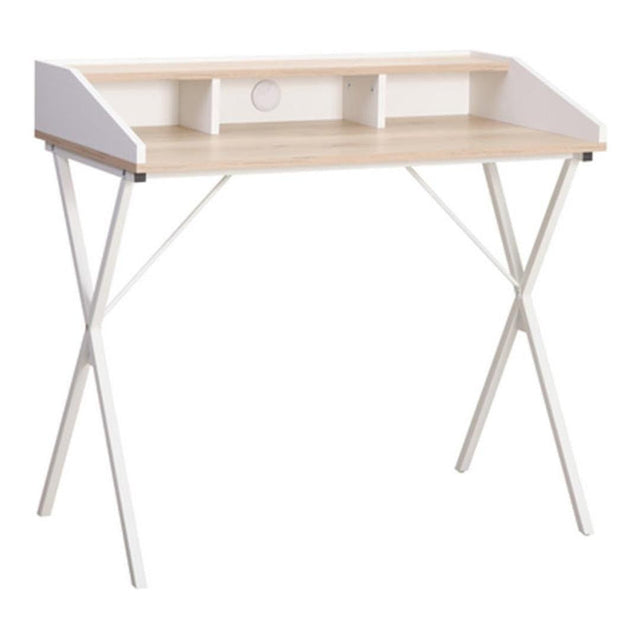 Everfurn Atlantis Home and Office Desk Oak and White FD-OD-94