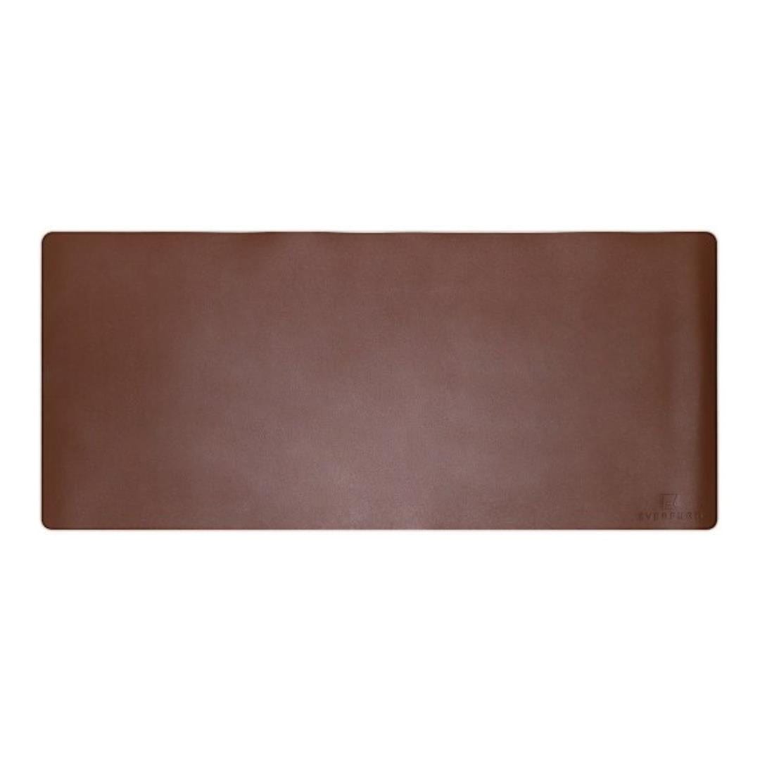 Everfurn Prime Faux Leather Desk Mat Brown FD-OD-AC-03-BRWN