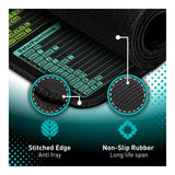 Everfurn Excel Hot Keys Large Desk Mat FD-OD-AC-04-BLK