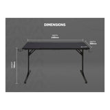 Everfurn Turbo Gaming Desk Black FD-OD-GD-6