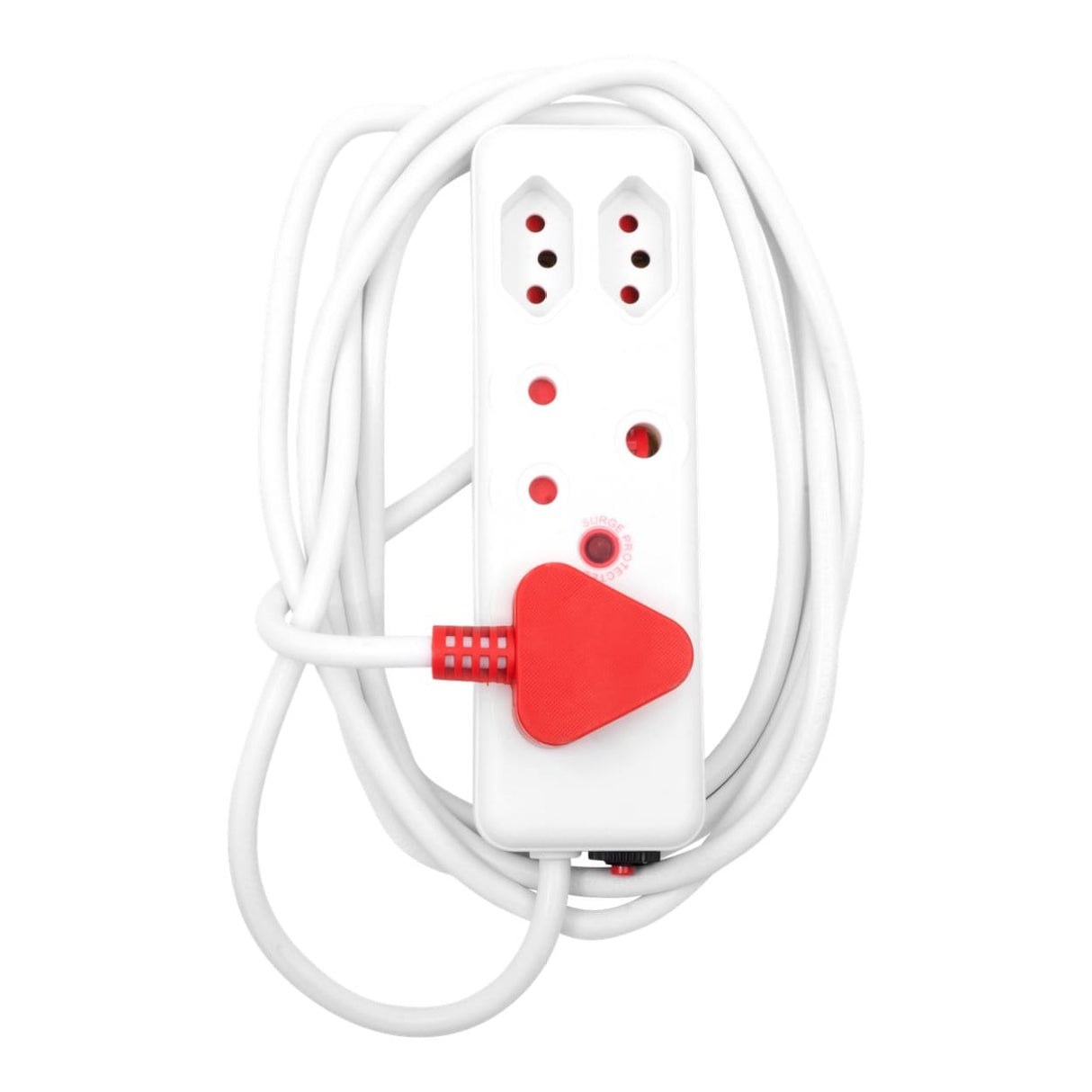 Ellies 3m 4-way Medium Surge Extension Lead White FEE2X/3WS(V2)