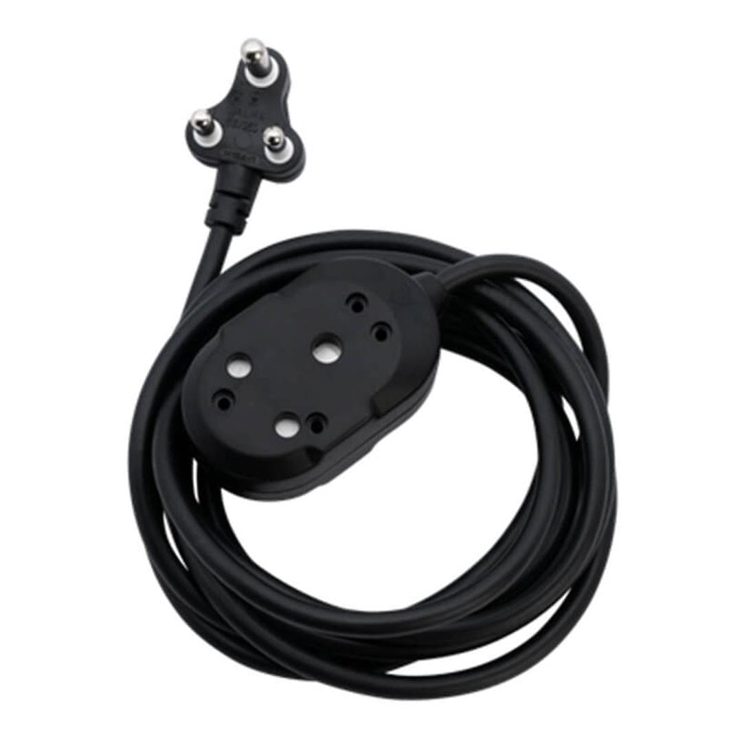 Ellies 3m Back to Back Heavy Duty Extension Lead Black FEHBW2X/3BJ