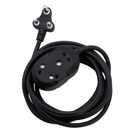 Ellies 2-way Back to Back Heavy Duty Extension Cord 5m Black FEHBW2X/5BJ