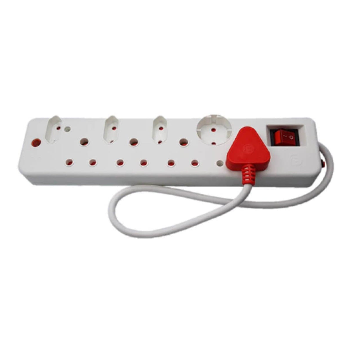 Ellies 0.5m 8-way Medium Surge Multiplug White FELP41S