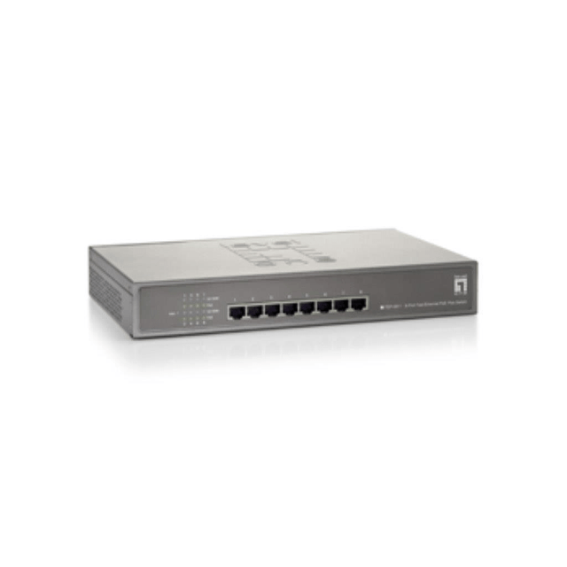 LevelOne 8-Port Fast Ethernet PoE Switch FEP-0811