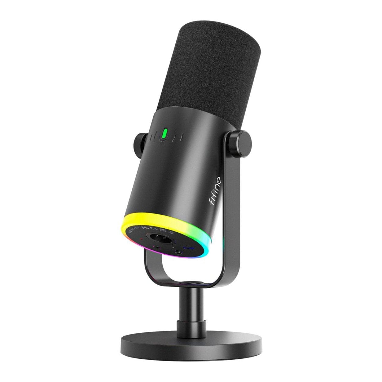 Fifine AM8 NEO RGB Dual Port Gaming Microphone with Stand FF-AM8