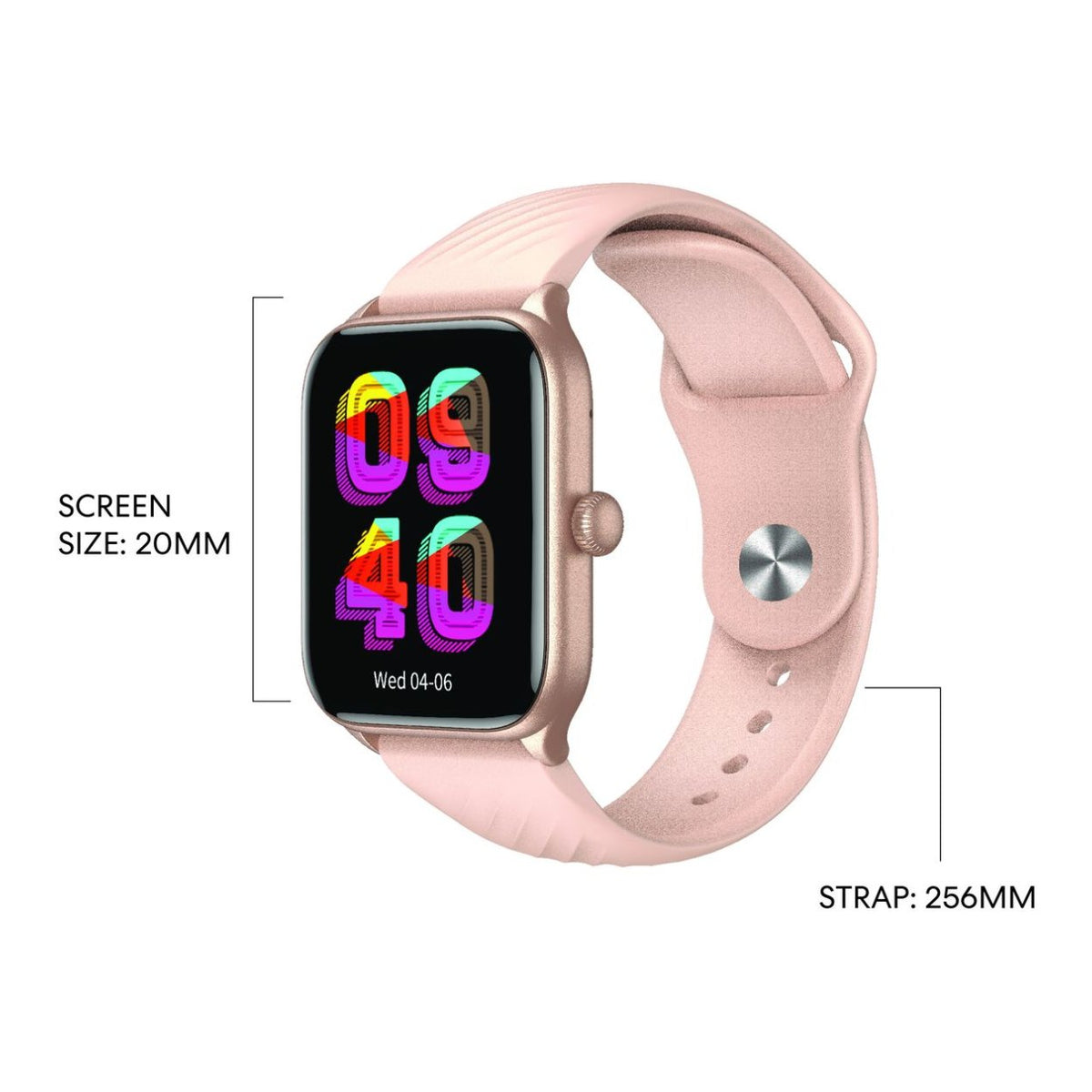 Spectra FIT1 1.83-inch Smart Watch IP68 Rose Gold FIT1-RG