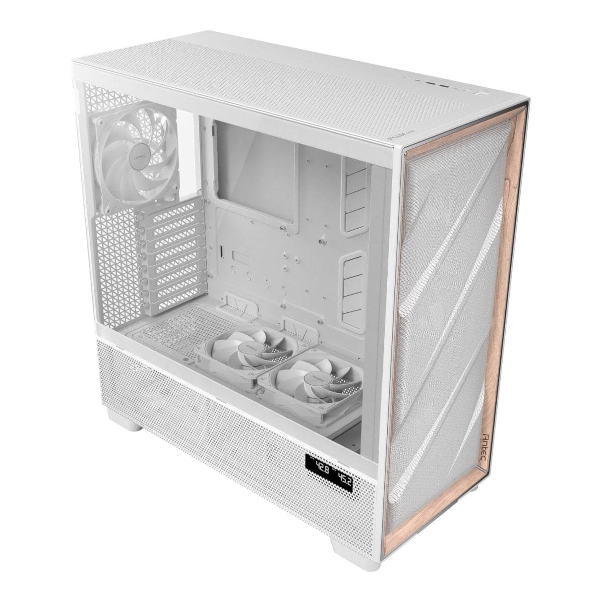 Antec FLUX PRO E-ATX Mid-Tower Gaming PC Case White