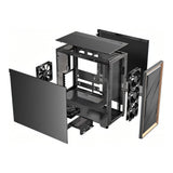 Antec FLUX SE Mid-Tower E-ATX Wood Front Panel Gaming Black PC Case