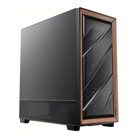 Antec FLUX SE Mid-Tower E-ATX Wood Front Panel Gaming Black PC Case