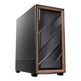 Antec FLUX SE Mid-Tower E-ATX Wood Front Panel Gaming Black PC Case