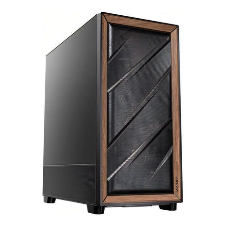 Antec FLUX SE Mid-Tower E-ATX Wood Front Panel Gaming Black PC Case