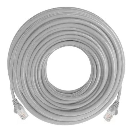 Linkbasic 50m UTP Cat5e Flylead Cable - Grey FLY-50