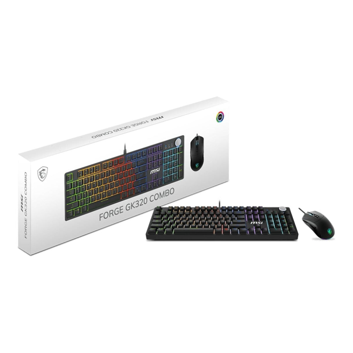 MSI Forge GK320 Keyboard and Mouse Combo Red Switches