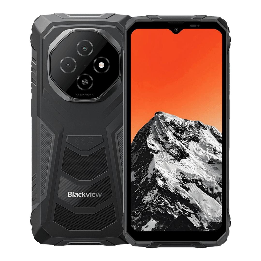 Blackview FORT 1 6.56-inch Rugged Smartphone - Unisoc Tiger T7250 128GB ROM 4GB RAM Android 15