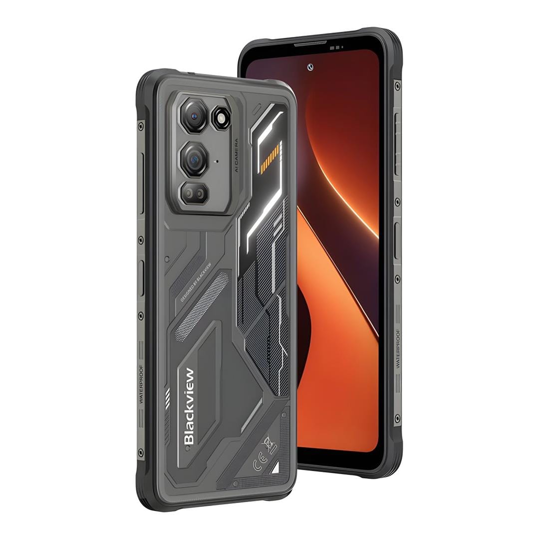 Blackview FORT 200 6.78-inch Rugged Smartphone - MediaTek Helio G100 256GB ROM 6GB RAM Android 16 Black FORT200-6GB-256GB-BLK