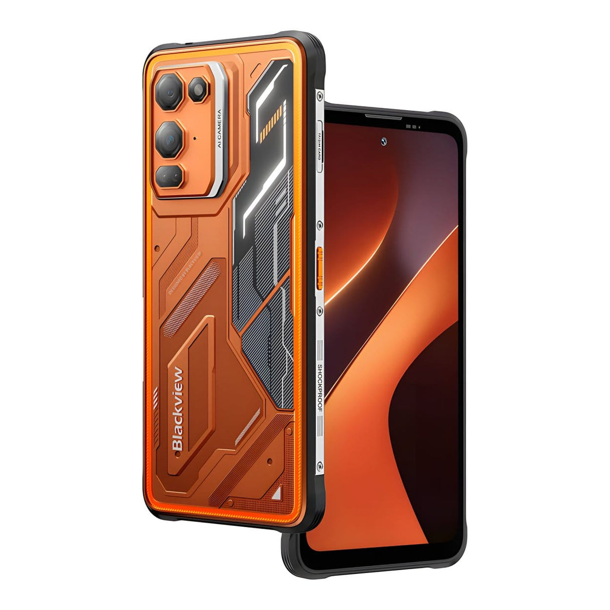 Blackview FORT 200 6.78-inch Rugged Smartphone - MediaTek Helio G100 256GB ROM 6GB RAM Android 16 Orange FORT200-6GB-256GB-ORG