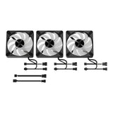 Aerocool APNX FP3 120mm PWM ARGB Fan 3-pack - Black FP3-120(3-pack) Black