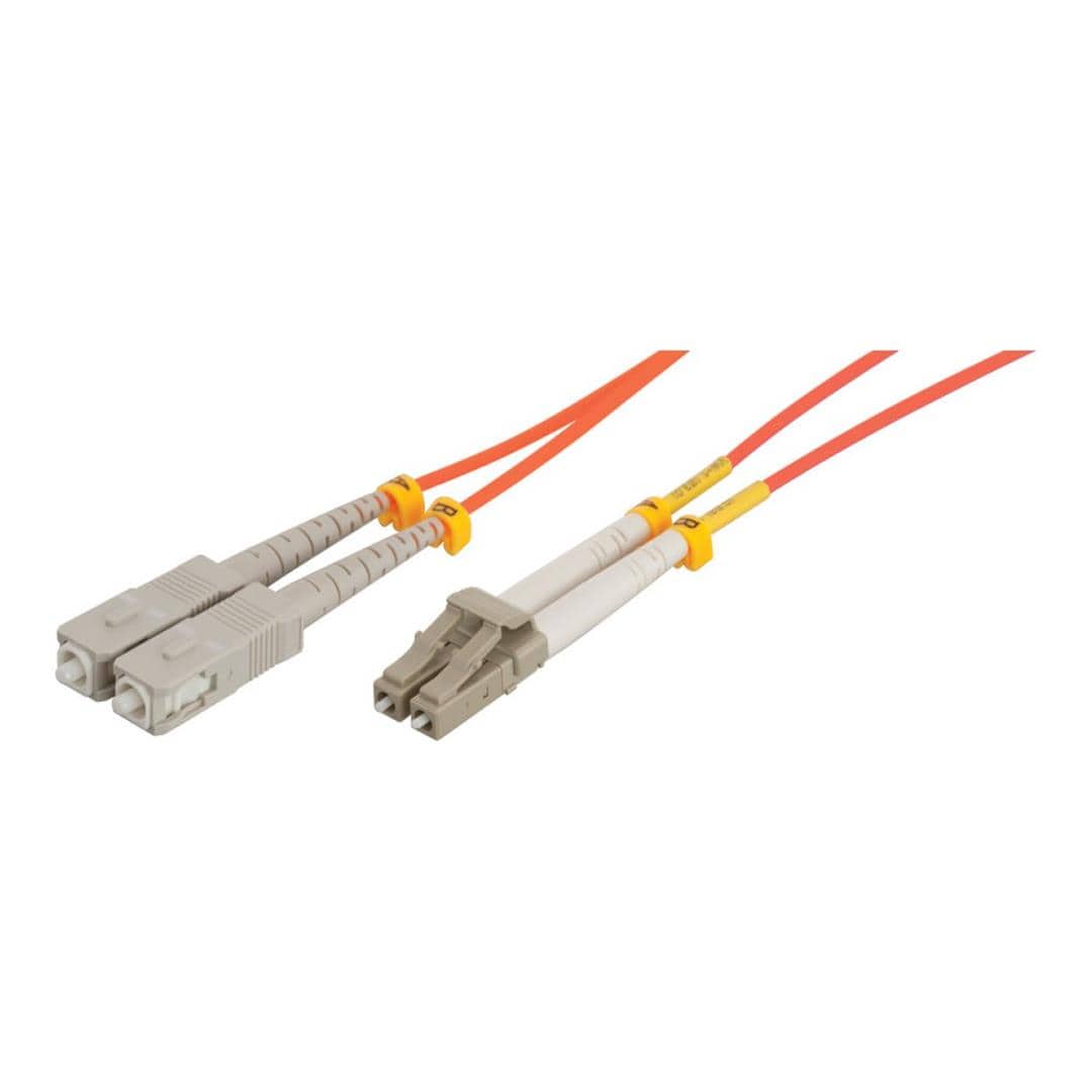 Premium Line Patch Lead Duplex OM2 LC/SC Fibre Cable 2m FPD50-LCSC-02