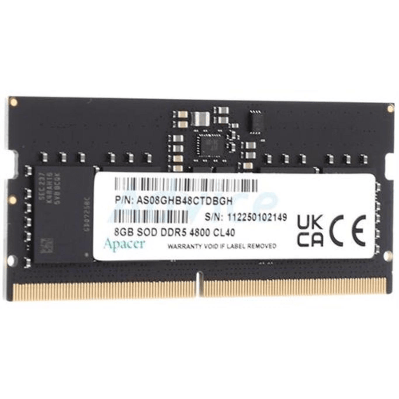 Apacer 8GB 4800MHz DDR5 SODIMM Memory Module FS.08G2A.RTH