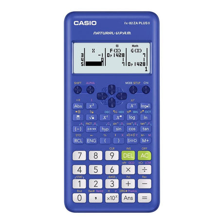 Casio fx-82ZA PLUSII Standard Scientific Calculator Blue