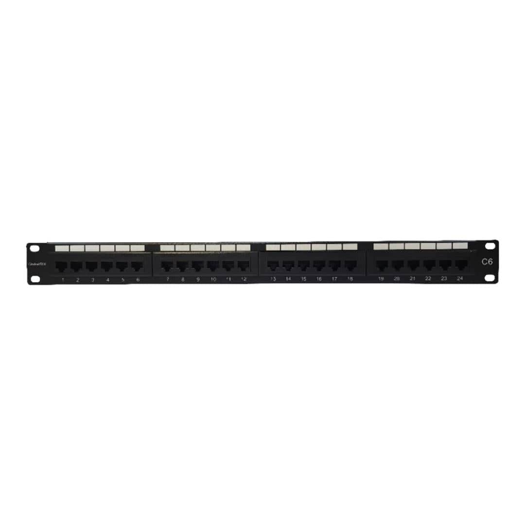 Apache 24-port UTP PCB Cat6 Populated Patch Panel G6UPPCB24