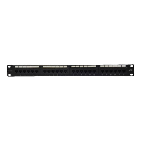 Apache 24-port UTP PCB Cat6 Populated Patch Panel G6UPPCB24