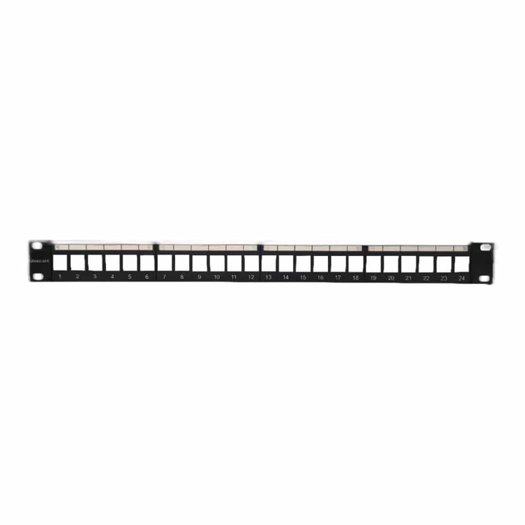 Apache 24-port UTP Modular Empty Patch Panel G6UPPE24 – FirstShop