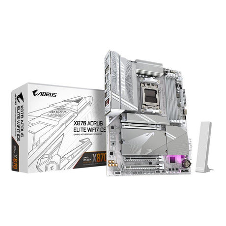 Gigabyte X870 AORUS ELITE Wi-Fi 7 ICE AMD AM5 ATX Motherboard